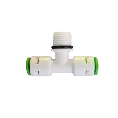 سه راه وسط رزوه 1/4 یکی از قطعات به کار رفته در دستگاه تصفیه آب می باشد و از برند بلومن است. این قطعه که در دسته بندی سه راهی ها قرار میگیرد و کاربرد آن در دستگاه تصفیه آب خانگی و دارای اتصال سریع فیتینگی می باشد. نوع خروجی اول این قطعه اتصال به شیلنگ، نوع خروجی دوم این دستگاه رزوه از بیرون و نوع خروجی سوم آن اتصال به شیلنگ می باشد. اگر به دنبال اتصالاتی با ساختار بسیار خاص با استفاده بسیار راحت و سریع هستید ما به شما اتصالات برند بلو را پیشنهاد می کنیم. چرا که اتصالات تصفیه آب این برند جدیدترین نسل اتصالات دستگاه تصفیه آب است. اتصالات بلو دارای نشان معتبر NSF از کشور آمریکا می باشد. از ویژگی های اتصالات برند بلو می توان به استحکام بالا، مقاومت در برابر 28 بار فشار معادل 400 پی اس آی، آب بندی بسیار بالا، تنوع بی نظیر در محصولات و عملکرد بی نظیر هر قطعه اشاره کرد. چنانچه قصد خرید سه راه وسط رزوه و یا خرید دستگاه تصفیه آب را داشتید می توانید به سایت فروشگاه سارنیا واتر که نمایندگی دستگاه تصفیه آب اصفهان را دارد بروید و خریدی با بهترین کیفیت و مناسب ترین قیمت را انجام دهید.